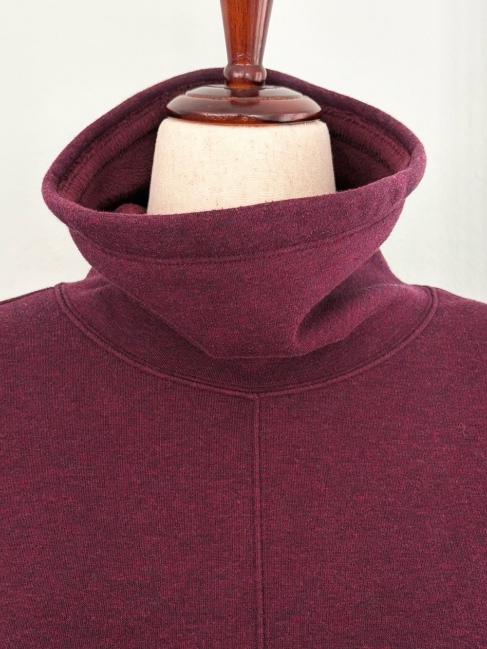 Athleta Cozy Karma Funnel Neck Sweatshirt in Spiced Cabernet - Picture 8 of 14